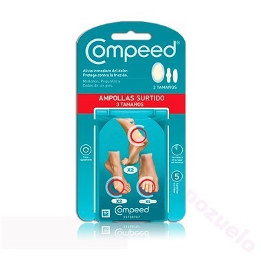 COMPEED AMPOLLAS HIDROCOLOIDE SURTIDO 5 U