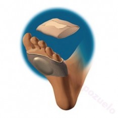 COMFORSIL BANDA ELASTICA CON ALMOHADILLA DE SILICONA T- MED 1 U